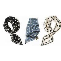 Polka Dot Scarf - 3 Colours - White