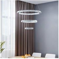 Modern 3-Tier Crystal LED Pendant Light