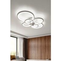 Modern Circular LED Semi Flush Ceiling Light