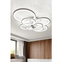 Modern Circular LED Semi Flush Ceiling Light