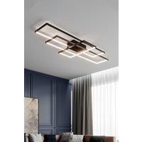 Neutral Style Rectangular LED Semi Flush Ceiling Light