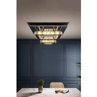 Square Glamourous Crystal LED Ceiling Light