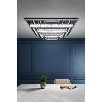 Square Glamourous Crystal LED Ceiling Light