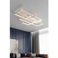 Neutral Style Rectangular LED Semi Flush Ceiling Light