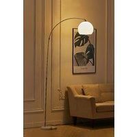 Modern Arched Floor Lamp with Marble Base