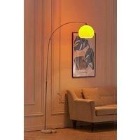 Modern Arched Floor Lamp with Marble Base