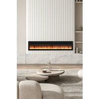 70 Inch Wall Mounted Electric Fireplace with Remote Control