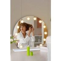 Metal Round Hollywood Vanity Mirror with LED Lights