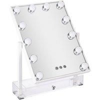 Square Hollywood Vanity Mirror with LED Lights
