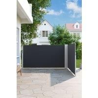 6m W Retractable Privacy Side Awning