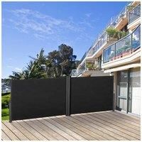 6m W Retractable Privacy Side Awning