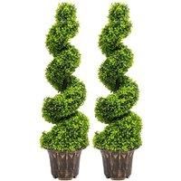 120Cm Spiral Boxwood Tree Planters