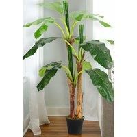 158.5Cm Artificial Banana Leaf Tree in Pot