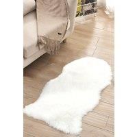 60Cm*90Cm Humberto Handmade Shag Cowhide White Rug