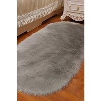 60Cm*120Cm Deacon Handmade Shag Cowhide Grey Rug