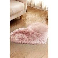 40Cm*50Cm Ukiah Handmade Shag Sheepskin Pink Rug