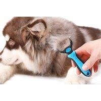 Double Sided Pet Grooming Brush - Pink Or Blue!