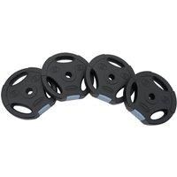 Viavito 1.25-10kg Vinyl Tri Grip 1 Standard Barbell Dumbbell Disc Weight Plates