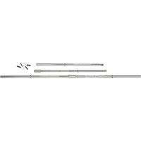 Viavito 6ft Straight 1” Chrome Standard Weight Lifting Barbell Bar with Collars