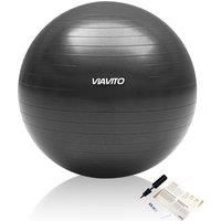 VIAVITO 500kg Studio Anti-burst 65cm Gym Ball, Color- Graphite