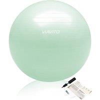 VIAVITO 200kg Anti-Burst Gym Swiss Ball with Pump - Sea Foam Green - 55cm