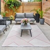 Jazz Chevron Indoor Outdoor Rug Jazz Rose