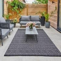 Jazz Traditional Indoor Outdoor Rug Grey