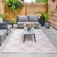 Jazz Geometric Indoor Outdoor Rug Jazz Rose