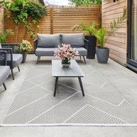 Jazz Chevron Indoor Outdoor Rug Jazz Silver