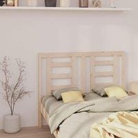 Bed Headboard 146x4x100 cm Solid Wood Pine