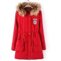 Thick Faux Fur Lined Parka - Blue, Pink, Black, Green Or Red