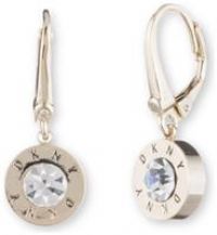 DKNY Gold-Tone Logo Stone Drop Earrings for Women with a Crystal Stone, 60483544