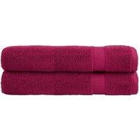 Premium Towels SOLUND 2pcs Bordeaux 100x200cm 600gsm