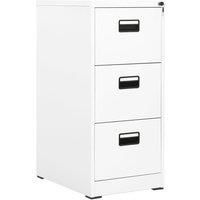 Filing Cabinet White 46x62x102.5 cm Steel
