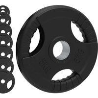 Body Revolution Olympic Weight Plates – Rubber Coated Cast Iron Weights – Tri Grip Radial - Range of Weights & Sizes Sold Separately (2.5kg Pair)