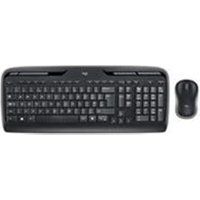 Logitech MK330 Wireless Keyboard and Mouse Combo for Windows, 2.4 GHz Wireless with USB-Receiver, Portable Mouse, Multimedia Keys, Long Battery Life, PC/Laptop, QWERTY UK Layout - Black