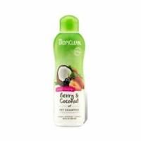 TropiClean Dog Shampoo Grooming Supplies - Deep Cleansing & Moisturising Dog and Cat Shampoo - Soap and Paraben Free -Derived from Natural Ingredients - Used by Groomers - Berry & Coconut, 355ml