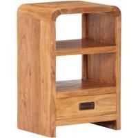 Bedside Table 40x30x60 cm Solid Acacia Wood Honey Finish