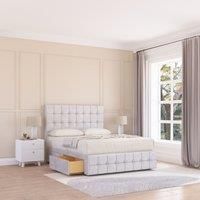 Berlin Divan Bed Base 2 Drawers 12" Footboard & 26" Strutted Headboard