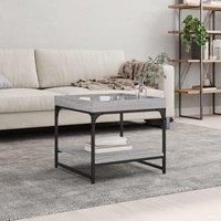 Coffee Table Grey Sonoma 49.5x49.5x45 cm Engineered Wood
