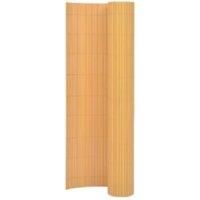 Double-Sided Garden Fence 110x300 cm Yellow