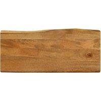 Table Top 90x40x3.8 cm Live Edge Solid Wood Mango