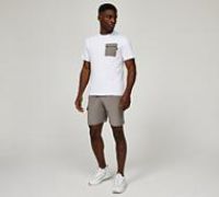 Closure London Nylon Pocket T-Shirt and Short Set - White - Size L