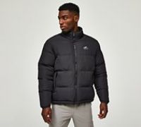 Closure London Quilted Funnel Neck Jacket - Black - Size M