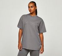 Ds Vu Womens Applique Boyfriend T-Shirt - Grey - Size XS