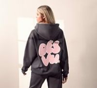 Ds Vu Womens Large Bubble Overhead Hoodie - Grey - Size XXS