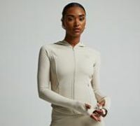 Ds Vu Womens Bubble 2.0 Full Zip Hoodie - Beige - Size XS