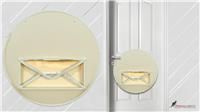 PanaMORE Half Trasparent Mail Catcher Letterboxes, Letterbox Box Red)