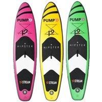 10ft / 3m Inflatable Stand Up Paddle Board | Inflatable SUP Board Beginner/'s Surfboard Kit w/Adjustable Paddle | Air Pump w/Pressure Guage | Repair Kit | Premium Leash & Carry Backpack