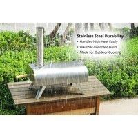 12" Portable Outdoor Wood-Fired Bbq & Pizza Oven!